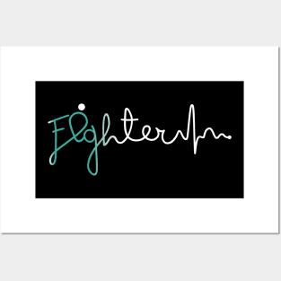 Fighter- Gynecologic Cancer Gifts Gynecologic Cancer Awareness Posters and Art